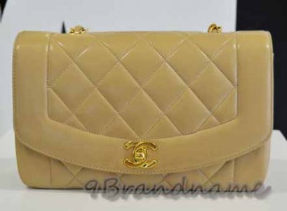 Chanel Vintage ฝาครึ่ง สี Beige อะไหล่ทอง size 9