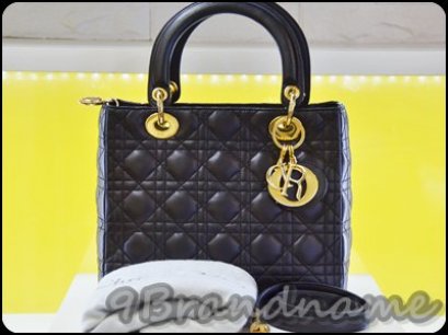 Christian Dior - Lady Dior Black Lambskin GHW size 10