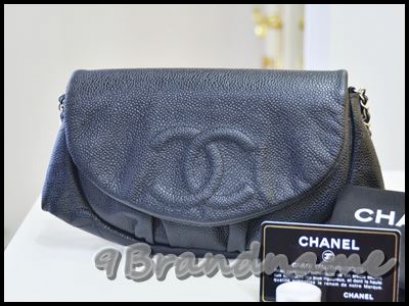 Chanel Halfmoon Wallet on Chain Blue Caviar กระเป๋าสะพาย cross body ใบเล็ก ทรงเก๋็