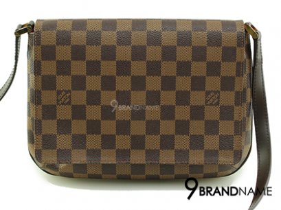 Louis Vuitton Mussete Tango Damier Ebene Canvas - Used Authentic Bag  ขายกระเป๋าหลุยวิตตองแทงโกลายดามิเย่สะพายสายยาวได้ของแท้มือสองสภาพดีค่ะ