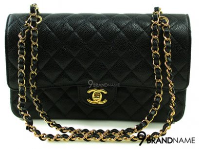 Chanel Classic 10 Black Caviar GHW - Authentic Bag กระเป๋าชาแนลคลาสสิคไซส์10นิ้ว สีดำหนังคาเวียอะไหล่สีทอง รุ่นนิยมตลอดกาลของแท้ใหม่ค่ะ