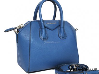 Givenchy Antigona Mini Bright Blue  - Authentic Bag กระเป๋า จีวองชี่ สีน้ำเงิน ทำจากหนังแท้ทั้งใบ ถือได้ ครอสบอดี้ได้ ทรงสวย