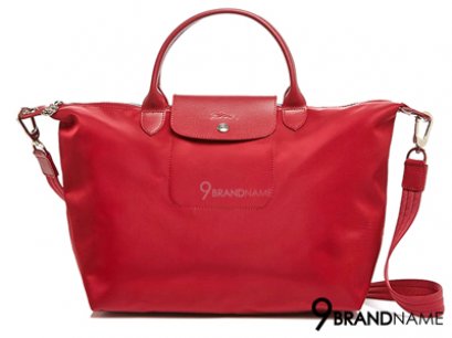 Long Champ Handbag & Crossbody Le Pliage Neo Red Size L 40x31x18 cm  - Authentic Bag  กระเป๋าลองชอม สีแดง หูสั้น ไซส์กลาง ขนาด 40cm พร้อมสายยาวครอสบอดี้  น้ำหนักเบา รุ่นนิยมค่ะใบนี้
