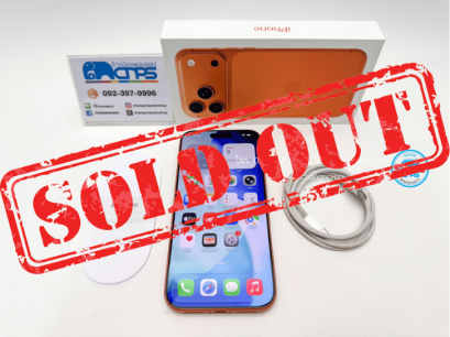 จองแล้ว iPhone 17 Pro Max 256GB Cosmic Orange ศูนย์ไทย แบต 98% รอบชาร์จ 179 รอบ (C2607007S7)