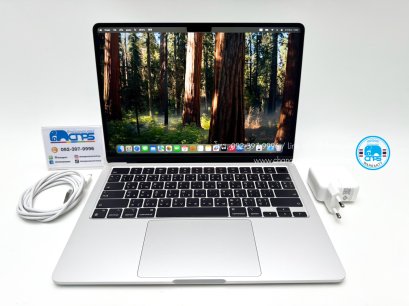 MacBook Air 13 M3 (2024) 8GB / 512GB Silver ศูนย์ไทย&nbsp;แบตเตอรี่ 100% (C2610008BU)