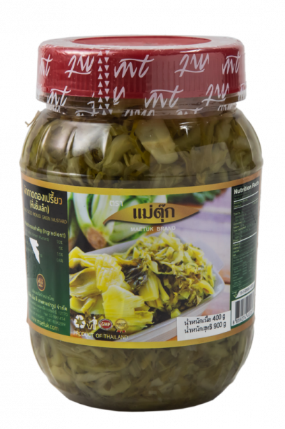 แม่ตุ๊ก ผักกาดดองเปรี้ยว หั่นชิ้นเล็ก 900 g