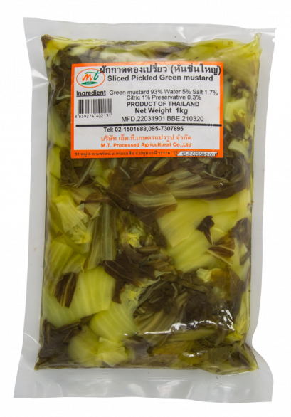 เอ็มที ผักกาดดองเปรี้ยว หั่นชิ้นใหญ่ 900 g