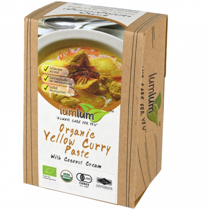 Organic Yellow Curry Paste with Coconut Milk