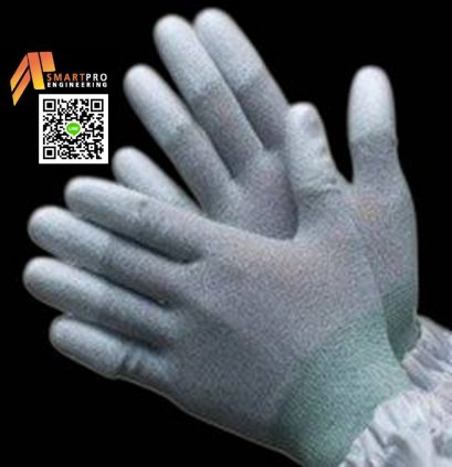 ถุงมือคาร์บอนเคลือบ PU ปลายนิ้ว