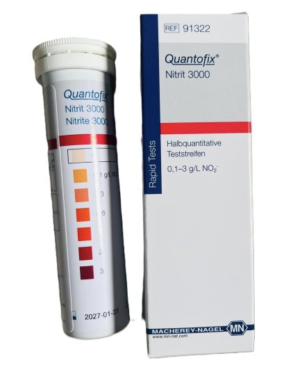 กระดาษทดสอบ ไนไตรท์ Quantofix Nitrit 3000
