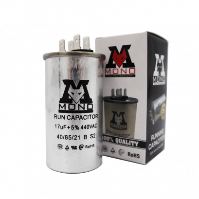 แคปรันหรือคาปาซิเตอร์ 17ไมโคร แบบ 2ขั้ว (MONO)