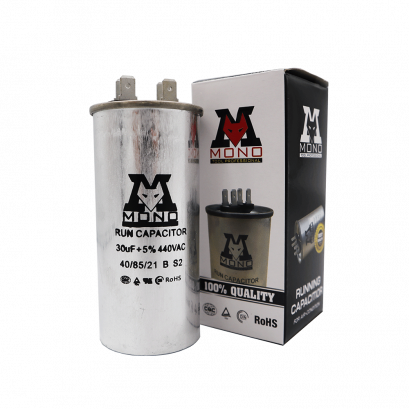 แคปรันหรือคาปาซิเตอร์ 30ไมโคร แบบ 2ขั้ว (MONO)