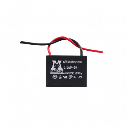 คาปาซิเตอร์แคปพัดลมMono(โมโน) 3.5 uF แบบมีสาย