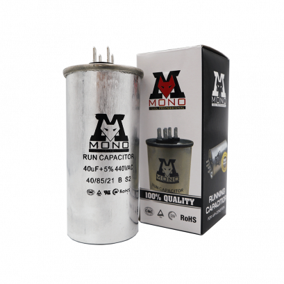 แคปรันหรือคาปาซิเตอร์ 40ไมโคร แบบ 2ขั้ว (MONO)