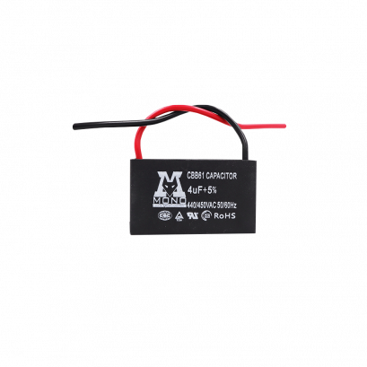 คาปาซิเตอร์แคปพัดลมMono(โมโน) 4 uF แบบมีสาย