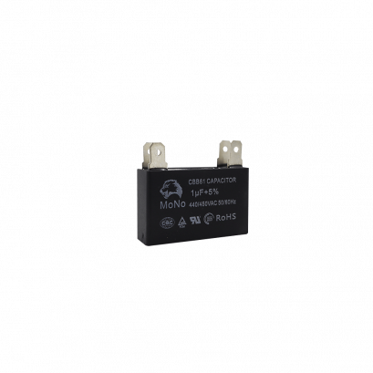 คาปาซิเตอร์แคปพัดลมMono(โมโน) 1 uF แบบแจ็คเสียบ