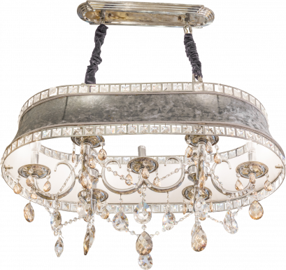 Silver Chandelier แชนเดอเรียคริสตัลหรูหรา