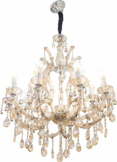 Champagne Chandelier แชนเดอเรียคริสตัลหรูหรา