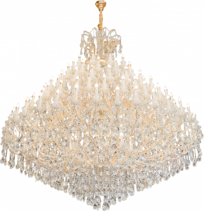 Crystal Clear Chandelier แชนเดอเรียคริสตัลหรูหรา