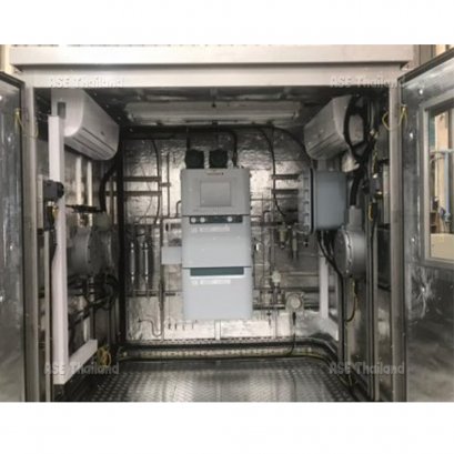 Analyzer on mounting rack