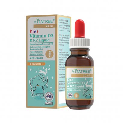 Vitatree Kids Vitamin D3 &amp; K2 Liquid 20ml