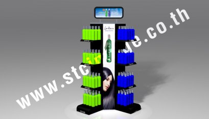 ชั้นวางสินค้า-เครื่องสำอาง-GOLD HAIR02