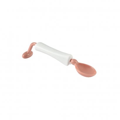 BEABA ช้อนฝึกทานอาหาร ด้ามหมุนได้ 360° Training Spoon - Vintage Pink
