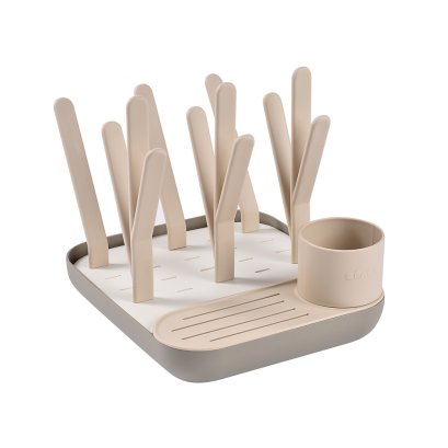 ที่ตากขวดนมพร้อมถาดรองน้ำ Forest Drying Rack - Clay