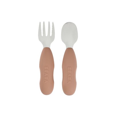 ช้อนส้อมหัดทานอาหาร Set of 2 Stainless Steel Pre Cutlery - Pralin