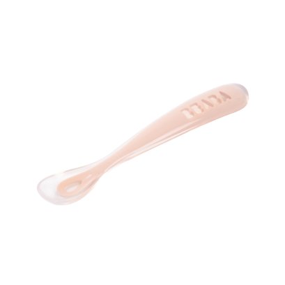 Ergonomic 1st age Silicone Spoon &ndash; Cotton Candy