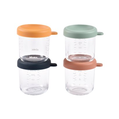 ชุดกระปุกแก้ว ฝาปิดสูญญากาศ 4 ชิ้น Set of 4 Glass Portions 250 ml Assorted