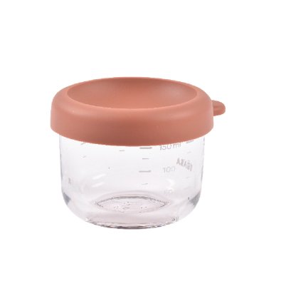 กระปุกแก้วเก็บอาหาร ฝาสูญญากาศ Glass Jar 150 ml Terracotta