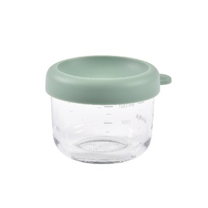 กระปุกแก้วเก็บอาหาร ฝาสูญญากาศ Glass Jar 150 ml Sage Green