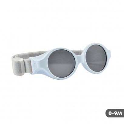 แว่นกันแดดเด็ก Clip strap sunglasses XS (0-9 m) PERLE BLUE