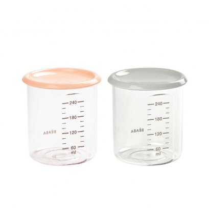 Set of 2 Maxi Portion ( 2 x 240 ml - Nude / Grey)