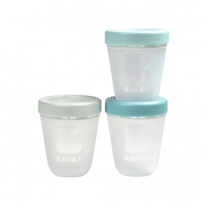 ชุดกระปุกเก็บถนอมอาหารซิลิโคน 3 ชิ้น Set of 3 x 200 ml Portions Silicone - Jungle