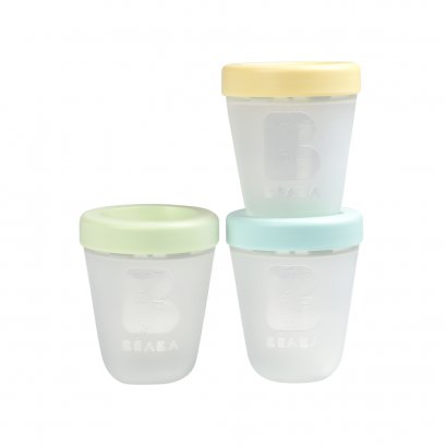 ชุดกระปุกเก็บถนอมอาหารซิลิโคน 3 ชิ้น Set of 3 x 200 ml Portions Silicone - Spring