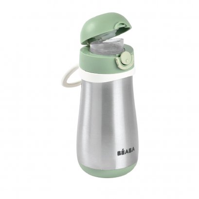 กระติกน้ำสแตนเลสแบบยกดื่ม Stainless Steel Spout Bottle 350 ml - Frosty Green