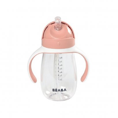 กระติกน้ำหัดดื่ม Straw Cup Tritan with Handles 300 ml - Vintage - Pink