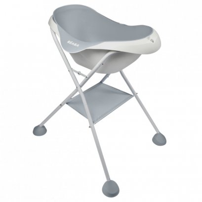 BEABA Camélé’O 1st age Baby Bath with Foot Support - Light Grey