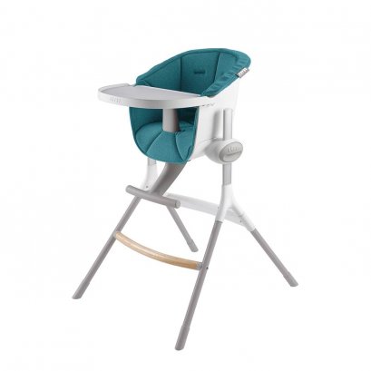 เก้าอี้ทานอาหารเด็กพร้อมเบาะ BEABA Up &amp; Down High Chair with Green Cushion