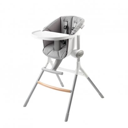 เก้าอี้ทานอาหารเด็กพร้อมเบาะ BEABA Up & Down High Chair with Grey Cushion