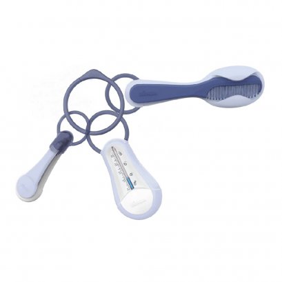 Personal care set (1 thermometer +1 baby nail clippers + brush and comb) - MINERAL
