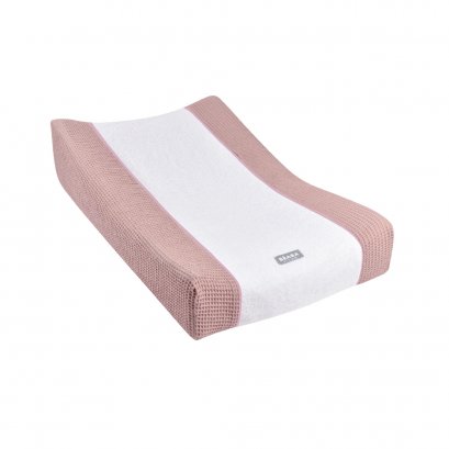 SOFALANGE Changing Mat with &quot;Honeycomb&quot; Cover Fitted Sheet - Vintage Pink