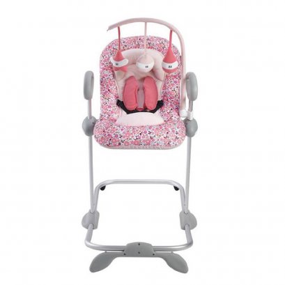 Up &amp; Down Bouncer III with Play Arch - PINK LIBERTY