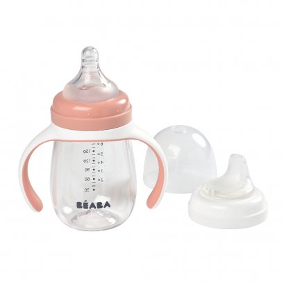 กระติกน้ำหัดดื่ม 2 in 1 Learning Cup 210 ml - Vintage Pink