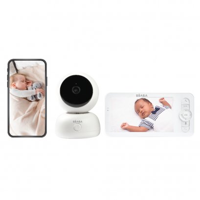 กล้องเบบี้มอนิเตอร์แบบเชื่อมต่อโทรศัพท์มือถือ พร้อมหน้าจอ Zen Premium Video Baby Monitor