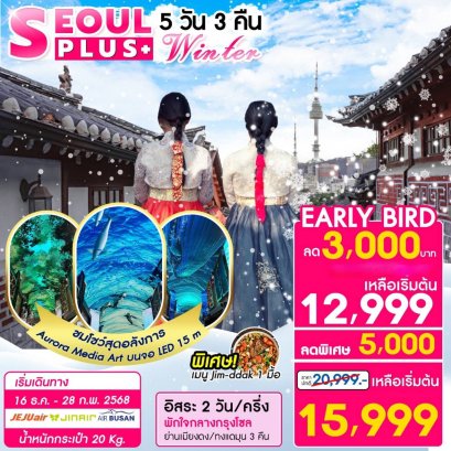 ทัวร์เกาหลี โซล ฟรีเดย์ 5 วัน 3 คืน