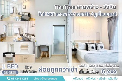 The Tree Condo ลาดพร้าว-วังหิน • ห้อง 29 ตร.ม.