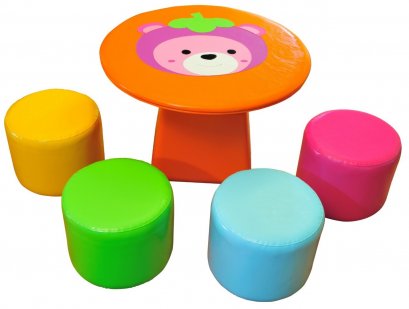 ชุดโต๊ะมังคุด+เก้าอี้ลูกกวาด